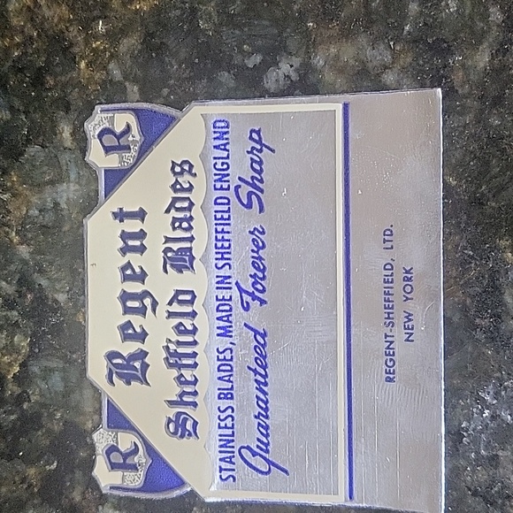 REGENT SHEFFIELD 6 STEAK KNIFE SET LUSTREX HANDLES IVORINE STORAGE HANGING TRAY - Picture 4 of 7